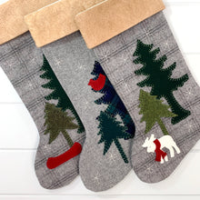 NEW UPDATED DESIGN FOR 2023!   Rustic Winter Moose Christmas Stocking