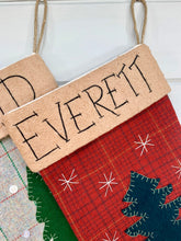 Rustic Winter Moose Christmas Stocking