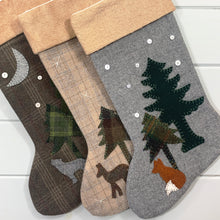 Paw Print Woodland Christmas Stocking