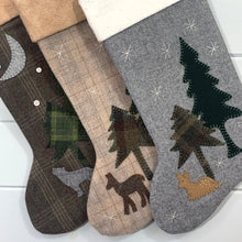 Rustic Woodland Baby Deer Christmas Stocking