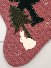 Woodland Bunny Christmas Stocking