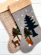 Woodland Fox Christmas Stocking